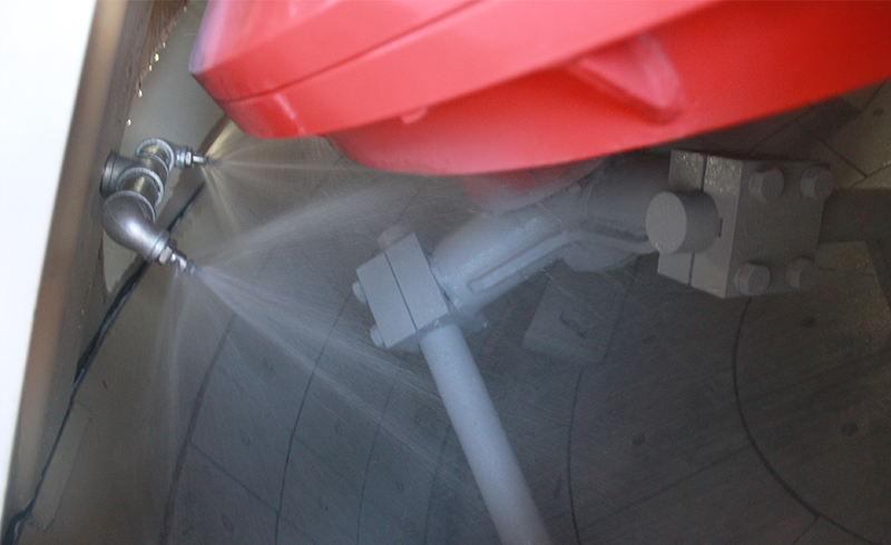 Planetary mixer water circuit device